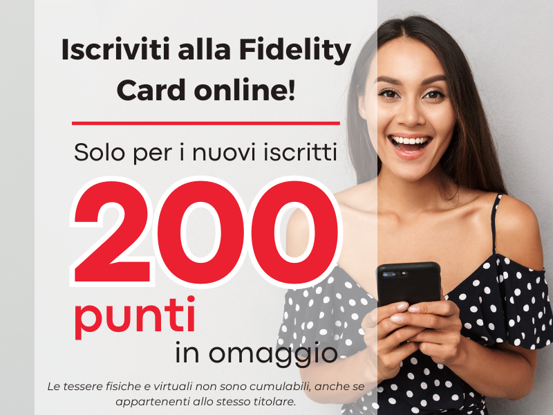 200 punti in omaggio